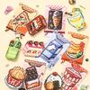30pcs Stickers Bean Paste Stickers Spiral Bound Spiral Bound Album  DIY Notebook