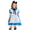 Alice In Wonderland Cosplay Costume Girls - Sweet Maid Dress With Apron Bow Tie Headband Short Sleeve Party Outfit
