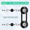 Universal Bumper Quick Release Kit, Aluminum Fasteners for Front Rear Bumper Trunk Fender Hatch Lids (Black, 18 Pieces)