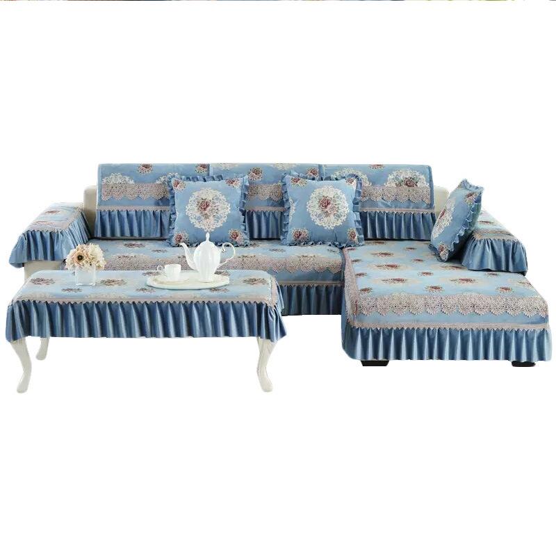 Cojín de Sofá Chenilla Europeo – Para Todas las Estaciones, Antideslizante, Funda de Ajuste Universal