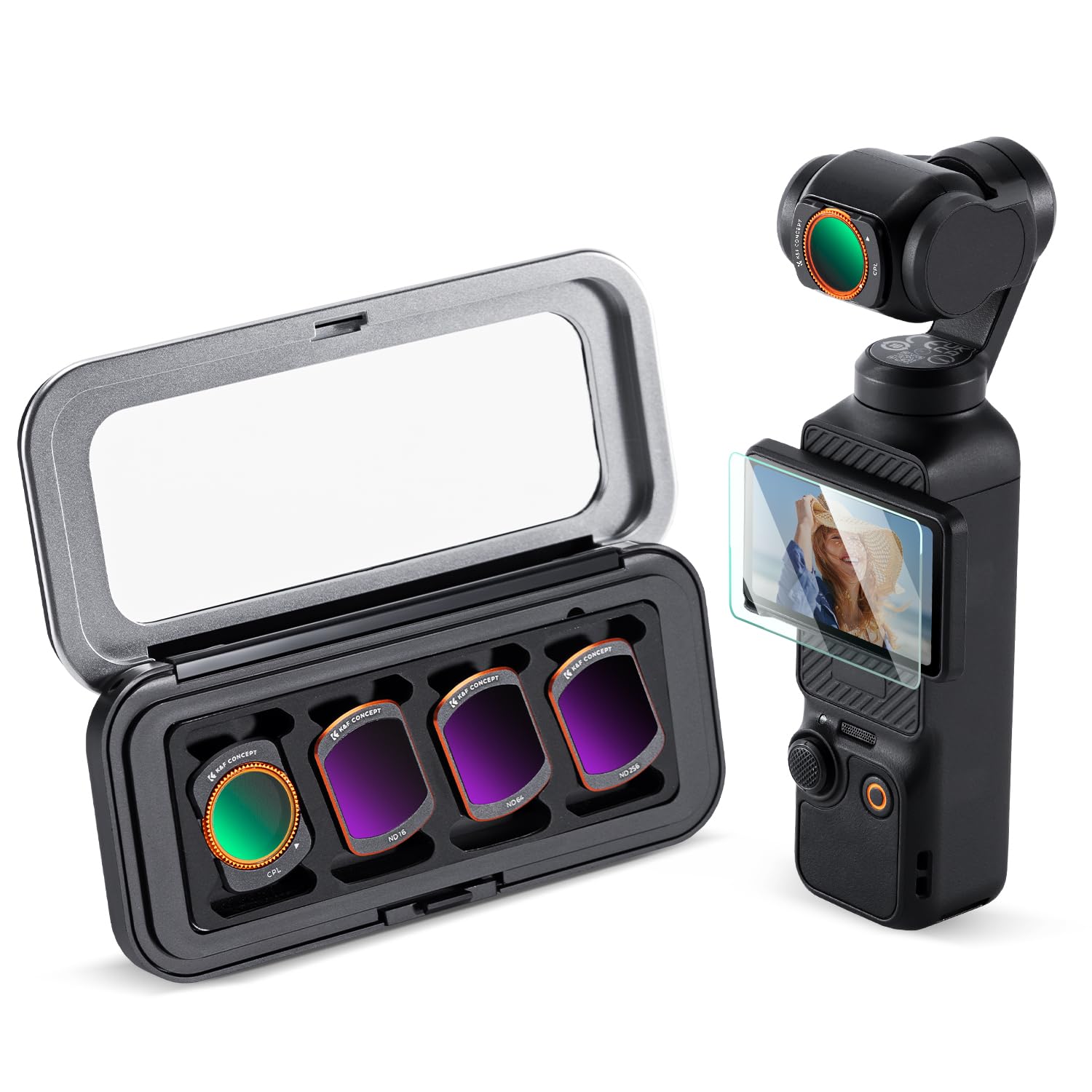 

Concept Magnetic Filter Set for DJI Osmo Pocket CPL ND16 ND64 ND256 Contrast Reflection AGC Optical Light Intensity High Waterproof and Includes