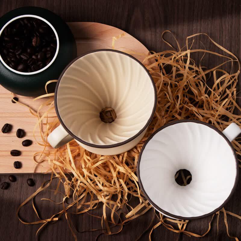 Qiwei Ceramic V60 Pour Over Coffee Maker Set