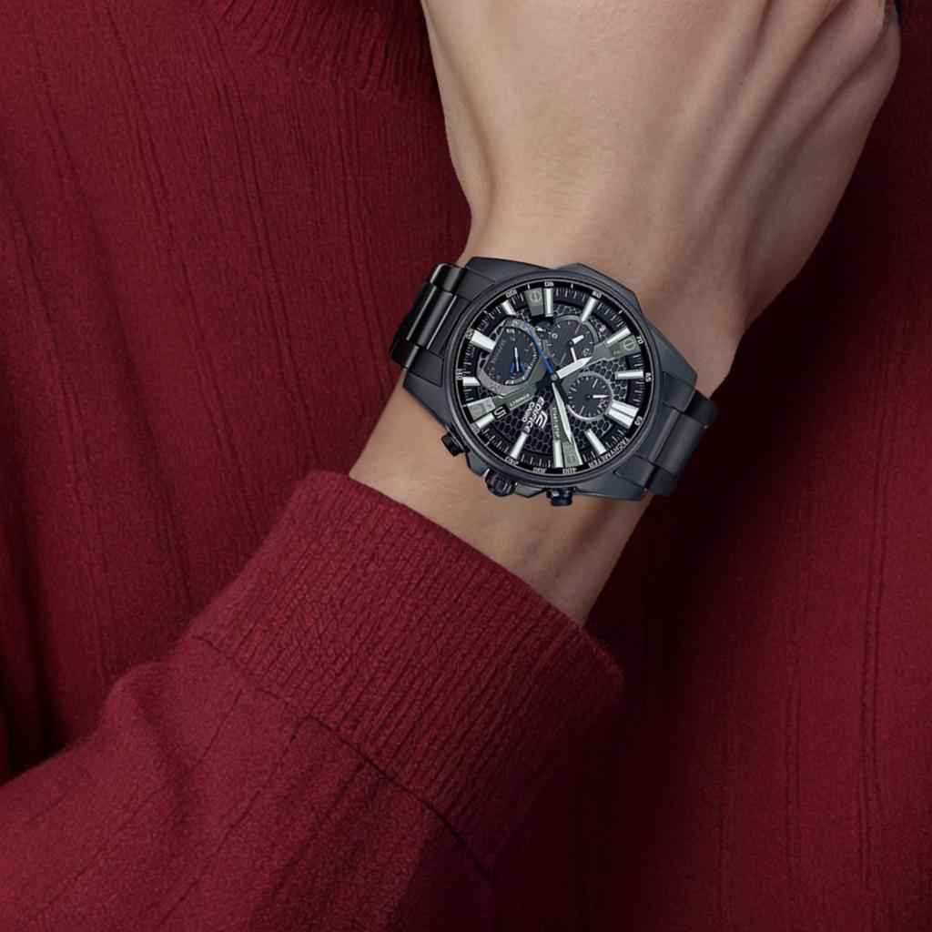 Casio Men EDIFICE Black Watch EQB-1200YDC-1APR