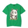 Pandas Vintage T Shirts Men's Clothing Short Sleeve T-shirts Anime Panda Print Tshirts Casual Short Sleeve Tops Shirt Men Tees