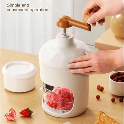 Mașină de gheață rasă operată manual 500ML concasoare de gheață comerciale mașină portabilă de grindină din oțel inoxidabil mașină de gheață pentru bucătărie