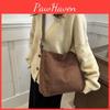 Solid Color Shoulder Bag Retro Winter Lazy Style Large Capacity Bag Crossbody