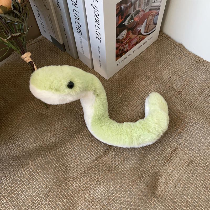 

Зеленая змея плюшевая игрушка и набор браслетов - милый подарок для детей 36-40 cm