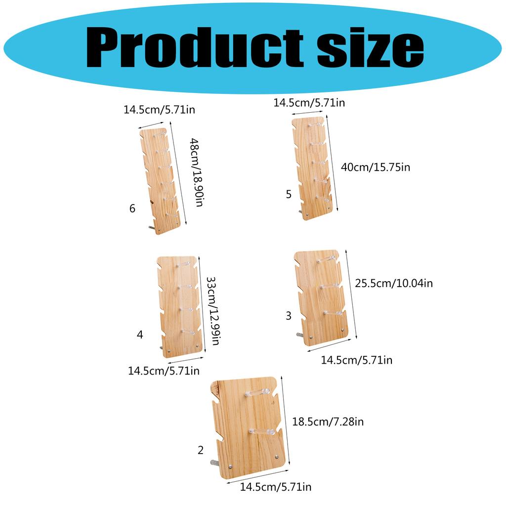 Multi Functional Sunglasses Storage Bracket Rack Optical Frame Stand Organiser Solid Wood Build Practical Use