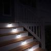 4Pcs Solar Fence Lights 6LED Garden Light Waterproof Decorative Lamps