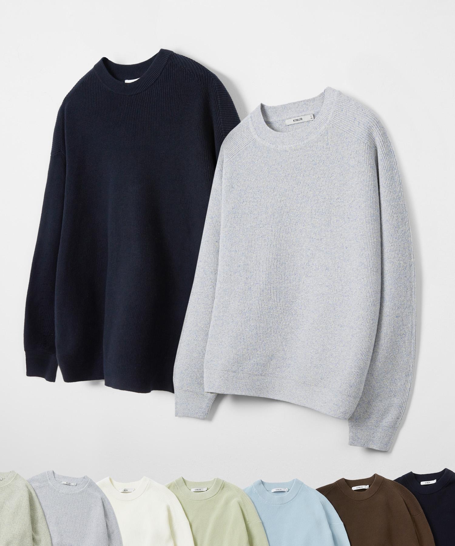 Kimwear Pure Cotton Washable Crew Neck Knit_7 Color (Pure Cotton) Sky Blue/M