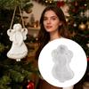 Cute Little Angel Resin Molds Pendant DIY Casting Plaster Wax Christmas Ornaments Silicone Angel Reusable Craft Mold Home Decor