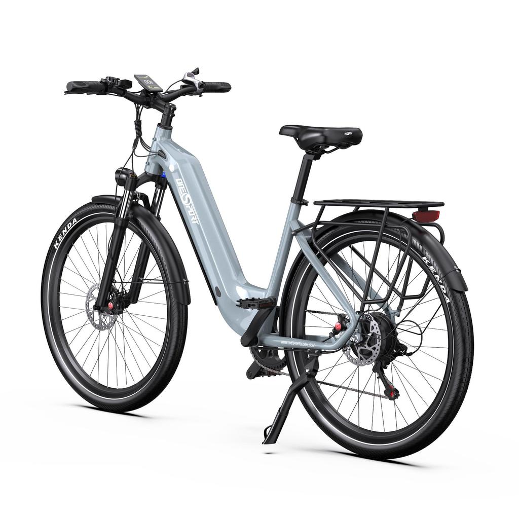 OneSport OT05 27.5-inch Urban Electric Bicycle,Features a 36V 250W motor and offers a maximum pedal-assist range of up to 75 km.