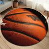 basketball Round Area Rug,Carpet Rug for Living Room Bedroom Sofa Playroom Decor,Non-slip Floor Mat
