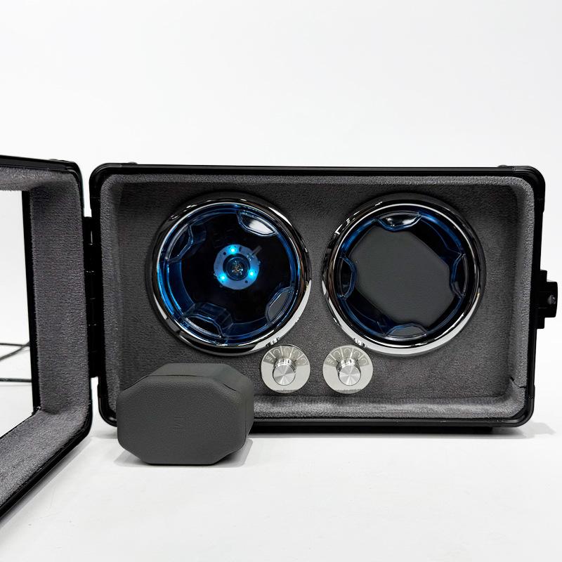 Aluminum Alloy Mechanical Watch Winder: Home Use Self-Winding Rotating Storage Box