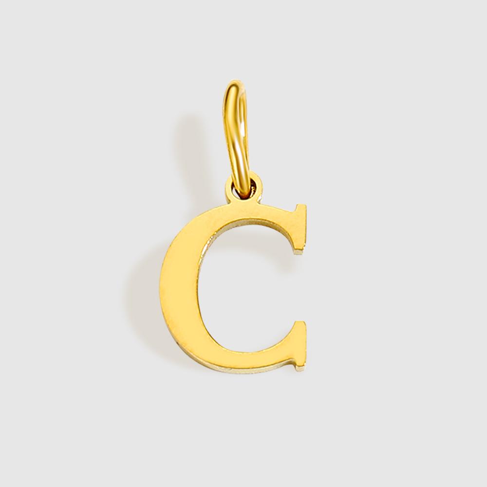 EMANCO Initial Alphabet Pendant Stainless Steel Charms for Making Necklace Minimalism Accessories Women's Jewelry Wholesale