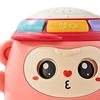 Tumbler Hand Drum Favor Gift with Light Music Beat Monkey Shape Early Educational Montessori