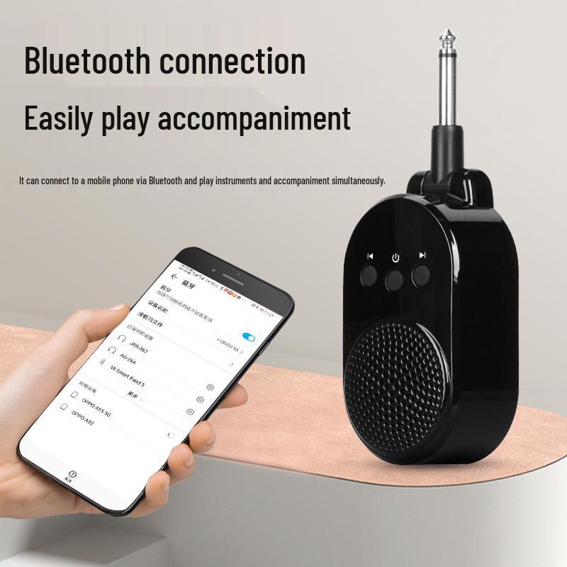 Bluetooth Mini Amplifier Speaker for Electric Wind Instruments with USB Flash Drive