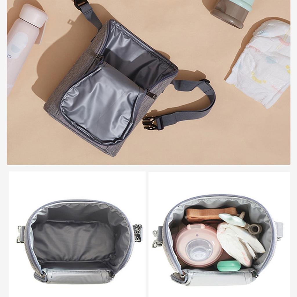 Practical Baby Bottle Bag Waterproof Baby Food Bag Lunch Bag Reusable Baby Bottle Tote Bag for Back to Work Nursing Mom
