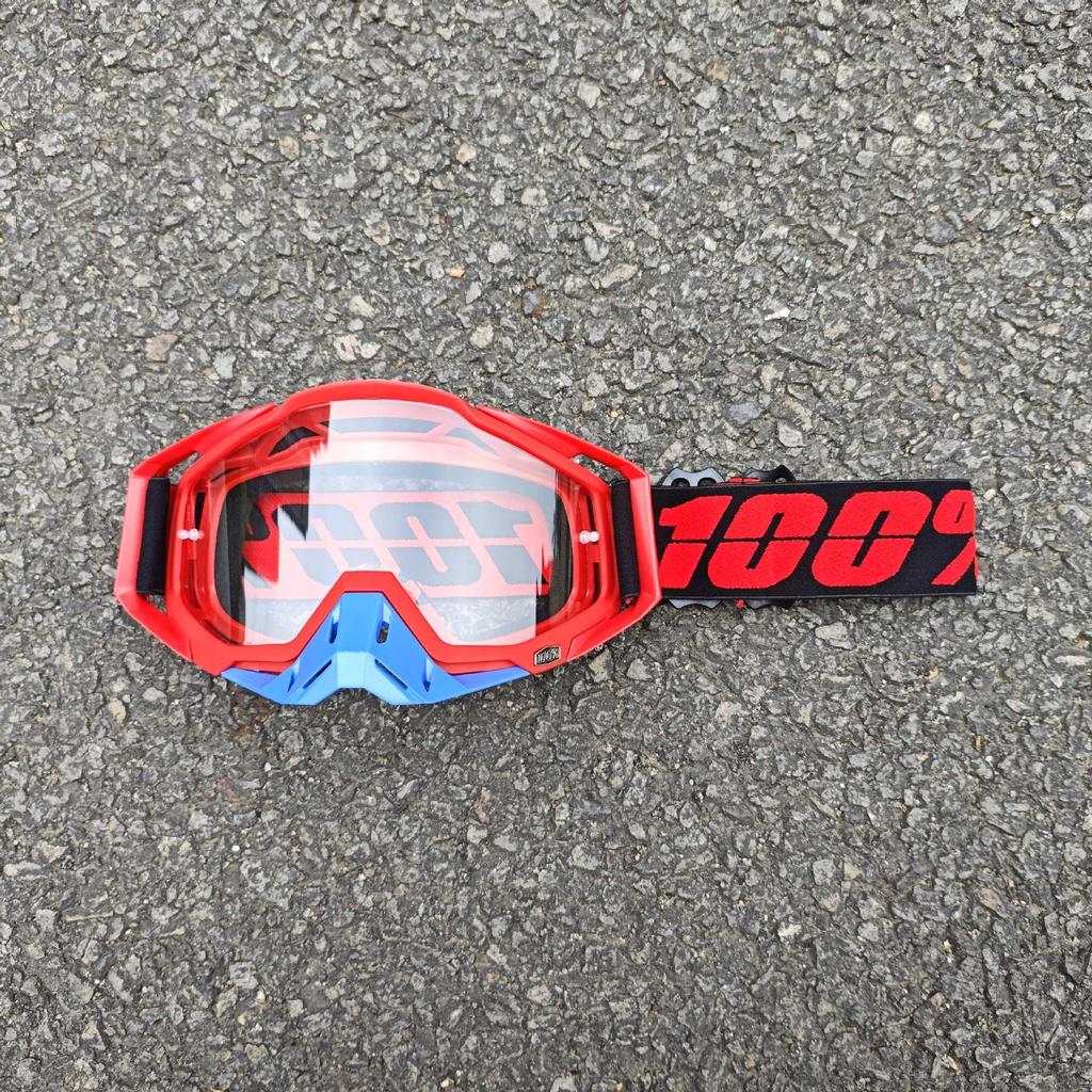 Occhiali da sole da moto classici per fuoristrada all'aperto 100% per la guida, occhiali protettivi per casco resistenti al vento e alla sabbia, equipaggiamento fresco per mountain bike