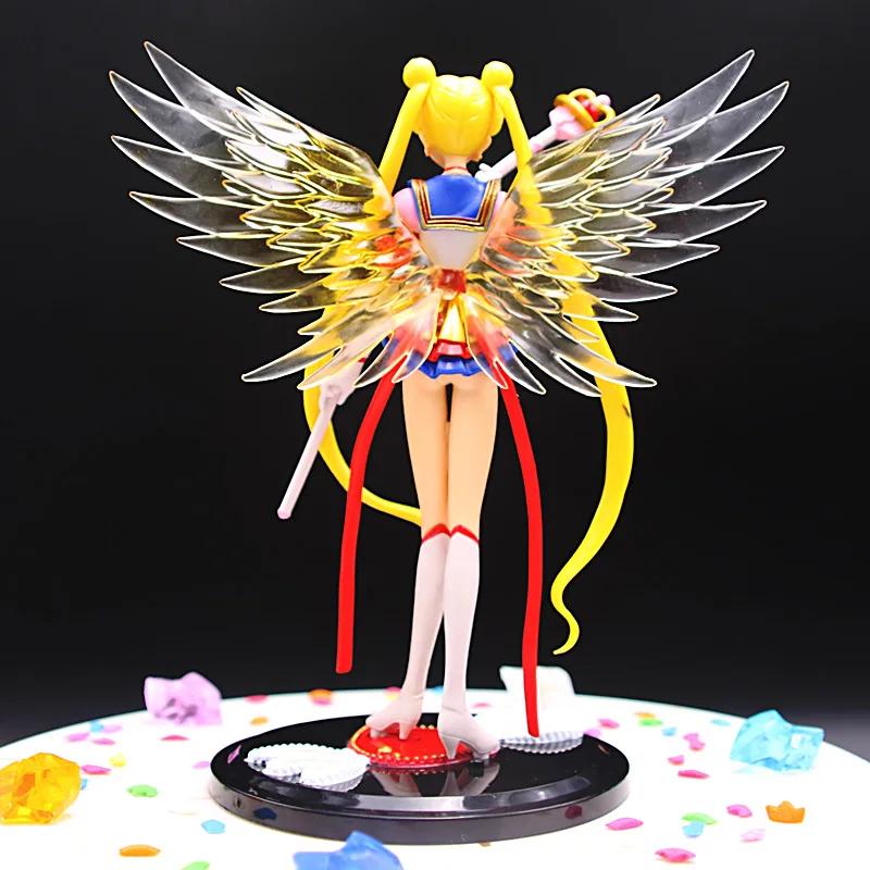Hot Eternal Sailor Moon Tsukino Usagi Anime Figure Decoration Collection Doll Action Model Toys for Birthday Gifts