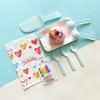 Disposable Birthday Cake Tableware Set