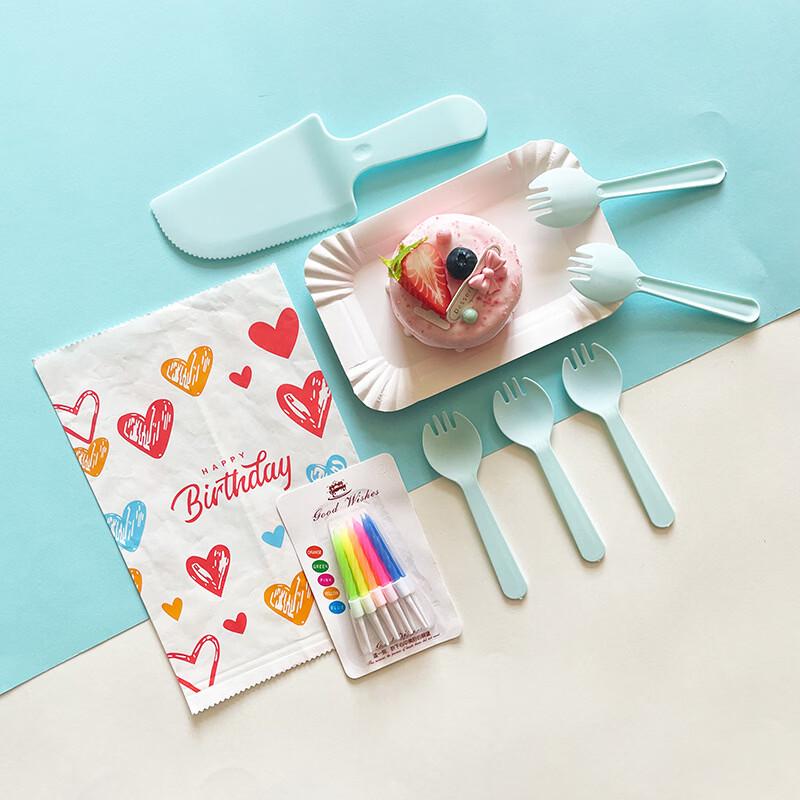 Disposable Birthday Cake Tableware Set 200 Sets