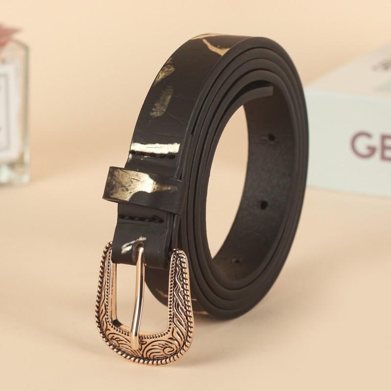 This Is A Slim, Personalized, Simple and Casual Belt with A Pin Buckle and Trendy Printed Fashion Strap, Measuring 1.9cm