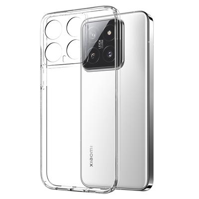 NORTHJO For Xiaomi 14 Case TPU Shock Absorbing Phone Cover with Tempered Glass Film