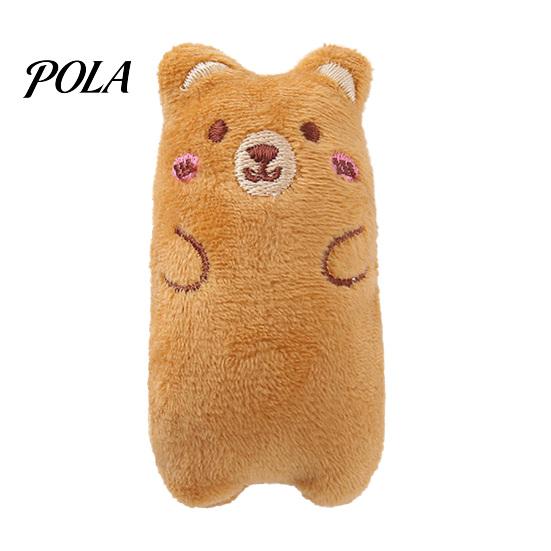 Cute Animal Cat Toy Stuffed Catnip Toy, Soft Plush Chew Bear Duck Frog Enrichment for Indoor Cats Kittens Teething