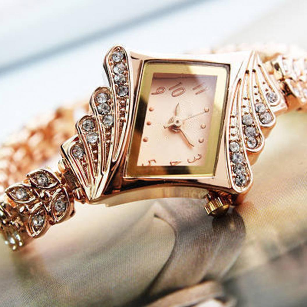 Montre Bracelet élégante Femme à Quartz - Bracelet Strass Et Simili Cuir - Neuf Avec Boîte