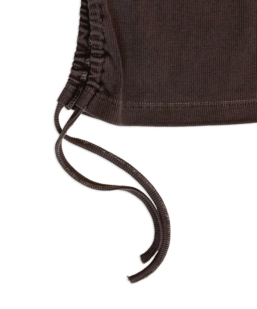 Eonyujeulaeb Uul Applique Sleeveless Top (Charcoal)