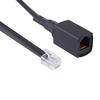 Durable 6-Pin Detachable Handheld Microphone Extension Cable for Yaesu Walkie-Talkies, 155cm Long