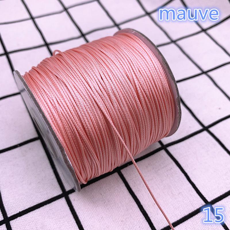 0.5 0.8 1.0 1.5 2.0mm Waxed  Cord Waxed Thread Cord String Strap Necklace Rope Bead DIY Jewelry Making for Bracelet
