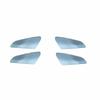 For Porsche Panamera 2010-2016 Silver Aluminium Inner Door Bowl Cover Trim 4PCS
