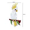 Blucome Animal Acrylic Parrot Handmade Brooches For Women Men Lovely Sitting Pet Casual Party Pin Gifts Jewelry Accessories