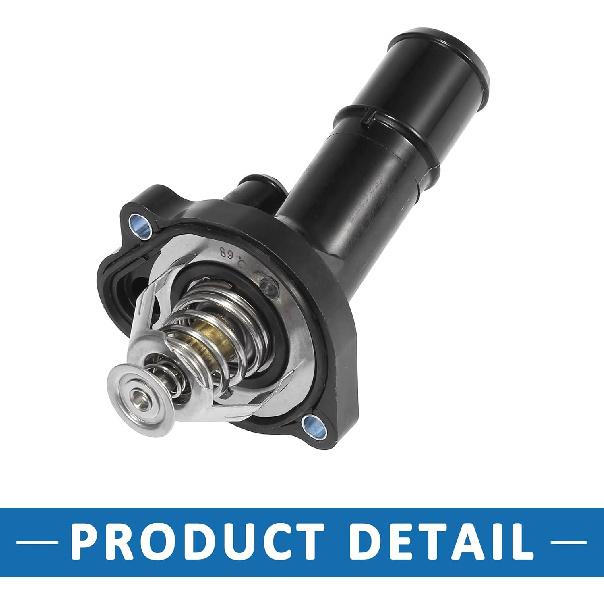 Obudowa termostatu układu chłodzenia silnika 143-0838 do Ford Focus 2013-2018 Czarny Plastik Metal