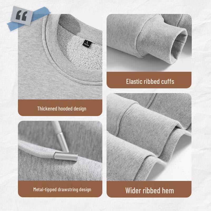 Jeanswest Men's Winter Lamb Fleece Sweatshirt