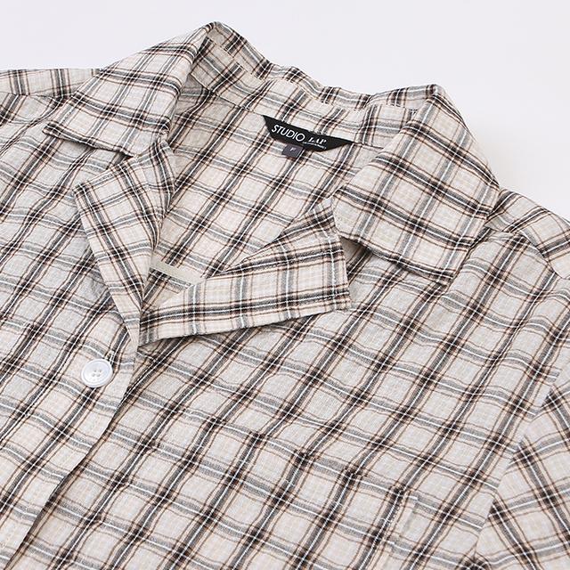 LAP Pocket Collar Crop Shirt Ar2Wb561