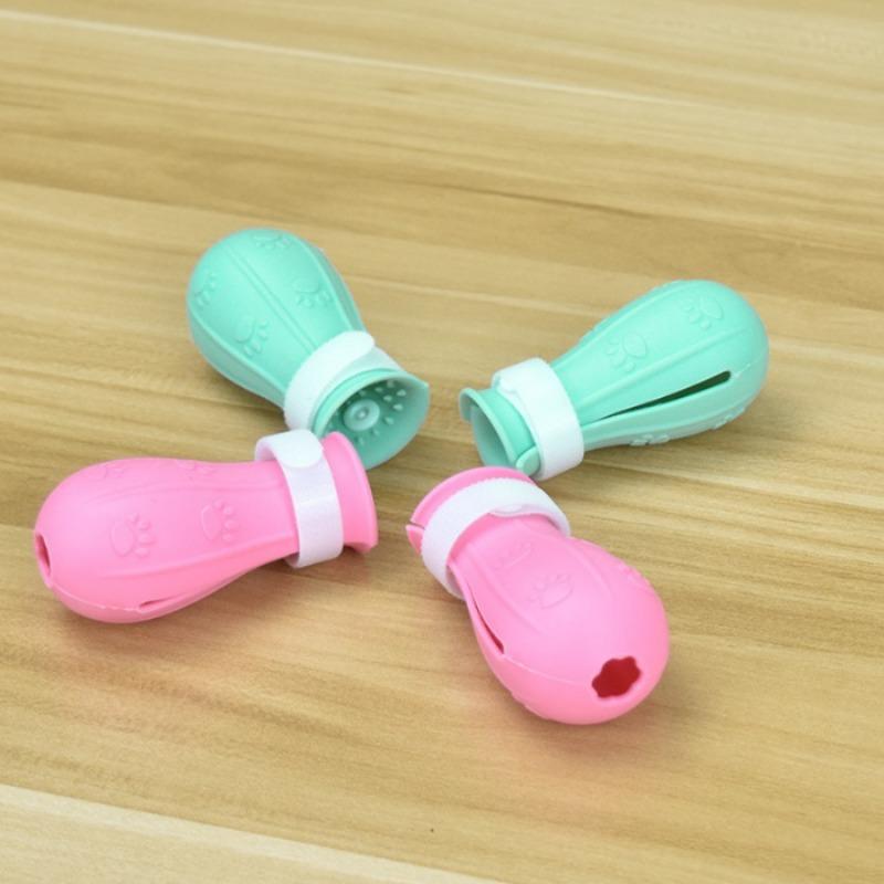 

4 шт. Многофункциональные силиконовые накладки на кошачьи лапы, защита от травм кошек, инструмент для чистки и купания, накладки для купания лап, чехлы для обуви для собак, накладки на кошачьи когти 4pcs