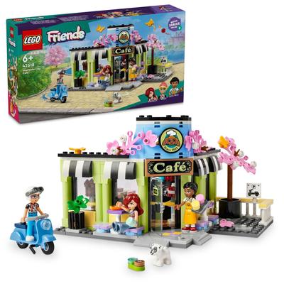 LEGO Friends Heartlake City Cafe Toy, Birthday Gift, Educational Building Blocks, Pretend Play for Girls and Boys Ages 6, 7, 8, and 9, Model 42618