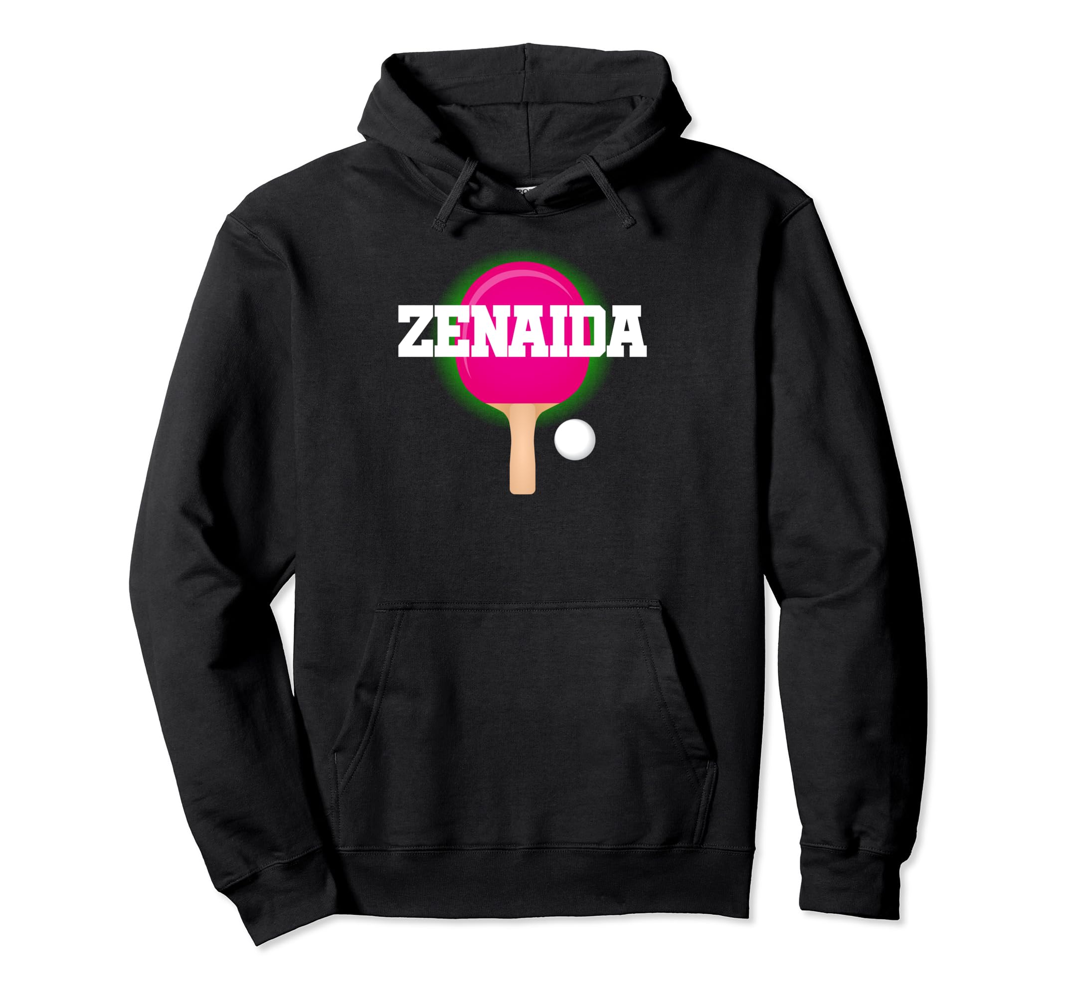 

Zenaida Name Girls Table Tennis Ping Pong Game Racket Sports Hoodie чёрный