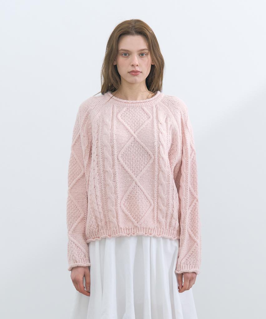 PANDORAFIT Lumière Cable Knit (Light Pink)