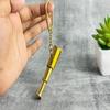 Stargazer's Pocket Companion: Miniature Telescope Keychain, Solid Brass