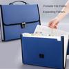 A4 Size Portable 13 Pockets Expanding Wallet File Folder Paper Document Storage Organ Bag Holder Office School Organizer Case