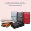 Women Shoulder Crossbody Bag Multifunction Pu Large Capacity For Mobile Phone Cards