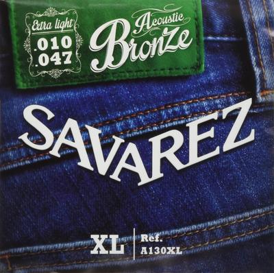 SAVAREZ A130XL Struny do gitary akustycznej Brązowe Extra-Light, 10-47