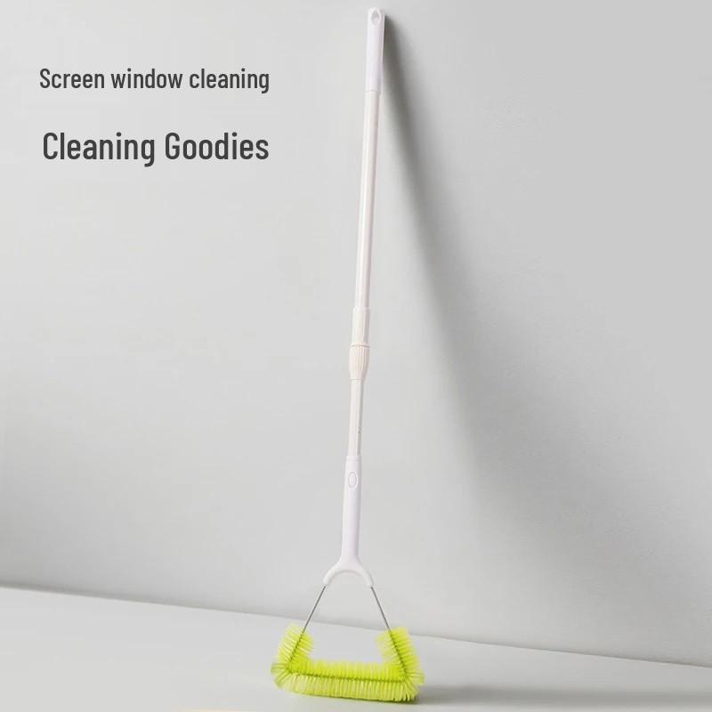 Telescopic Double-Sided Window Cleaning Brush with Long Handle