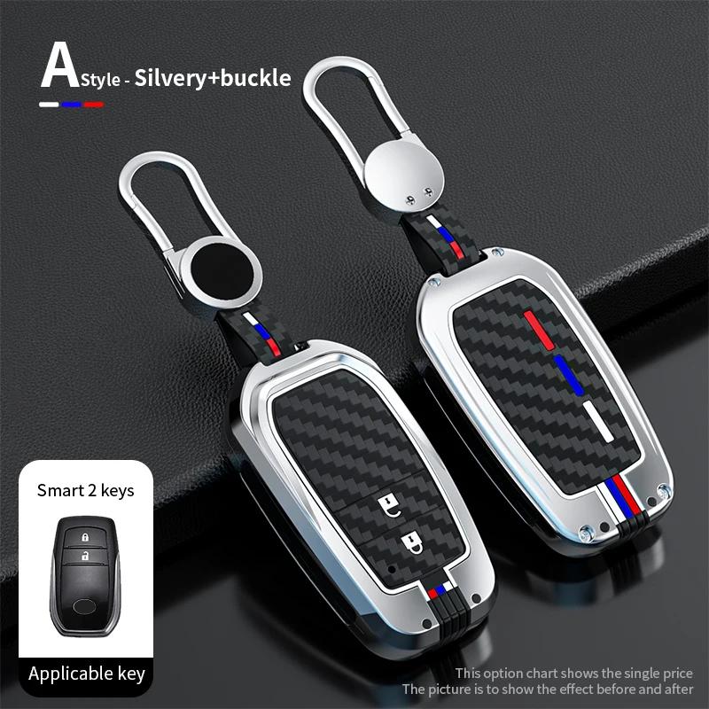 Styling Mouldings 2/3/4/5/6 Buttons Car Key Cover Case for Toyota Rav4 Prime Prius Prime 2019 2020 2021 2022 Keychain Protector 