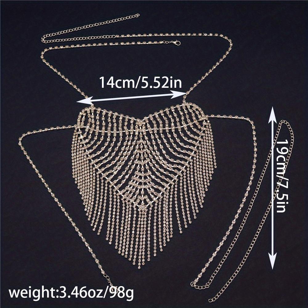 Men's Shiny Rhinestone Sexy Body Chain