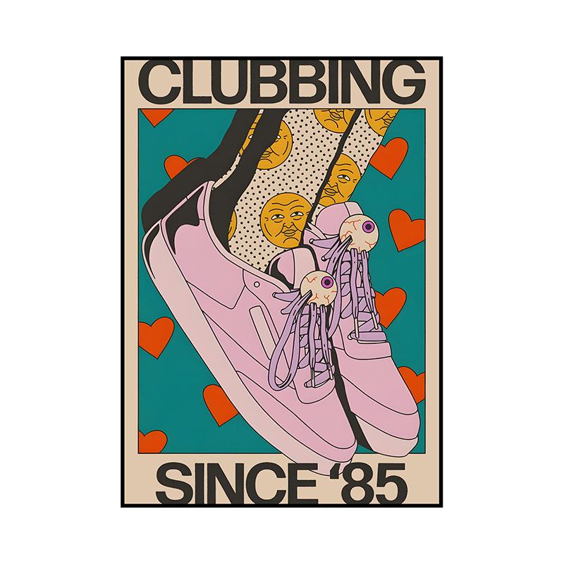 Klasické Vintage Plakáty Abstraktní Retro Kdo Ví Plátno Malba Tisk Nástěnné Umění Obrázky pro Obývací Pokoj Ložnici Domácí Dekor